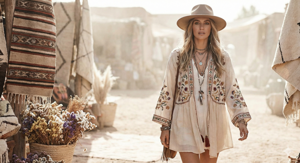 boho chic festival fashion trends outfit ideas