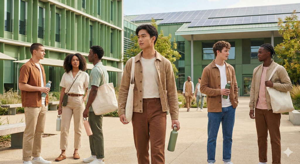 sustainable fashion trends for college students 2026