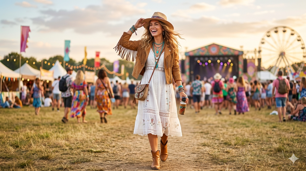 boho chic festival outfits for summer